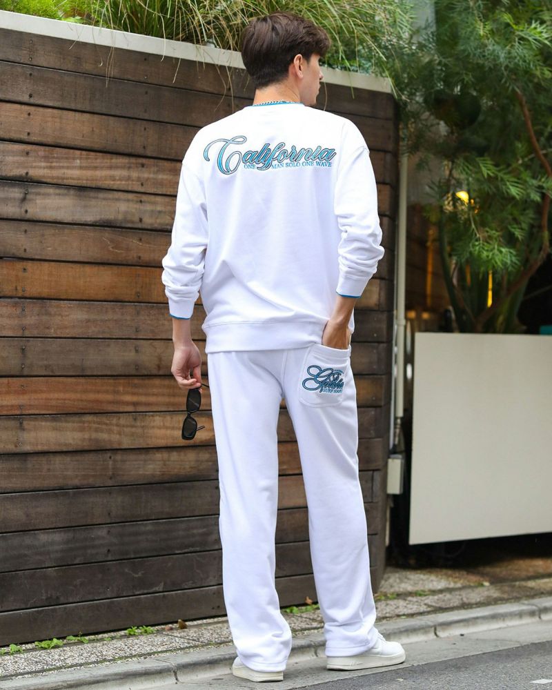 ホワイト：180cm/70kg(Lサイズ着用)