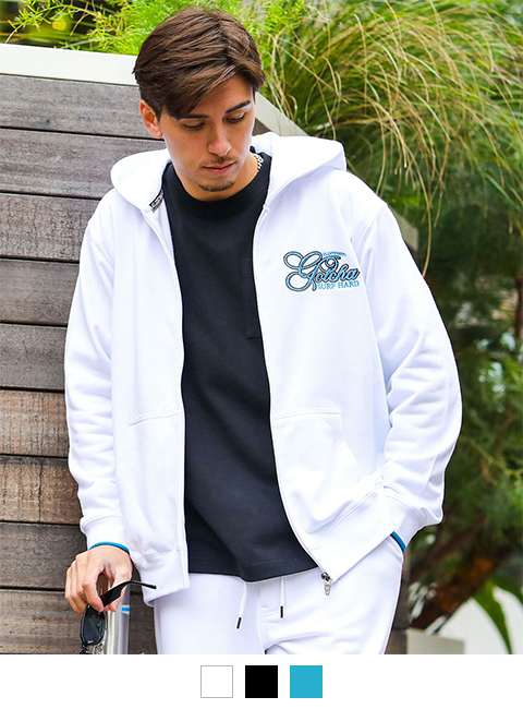 リミテッド カラーロゴ ジップパーカー