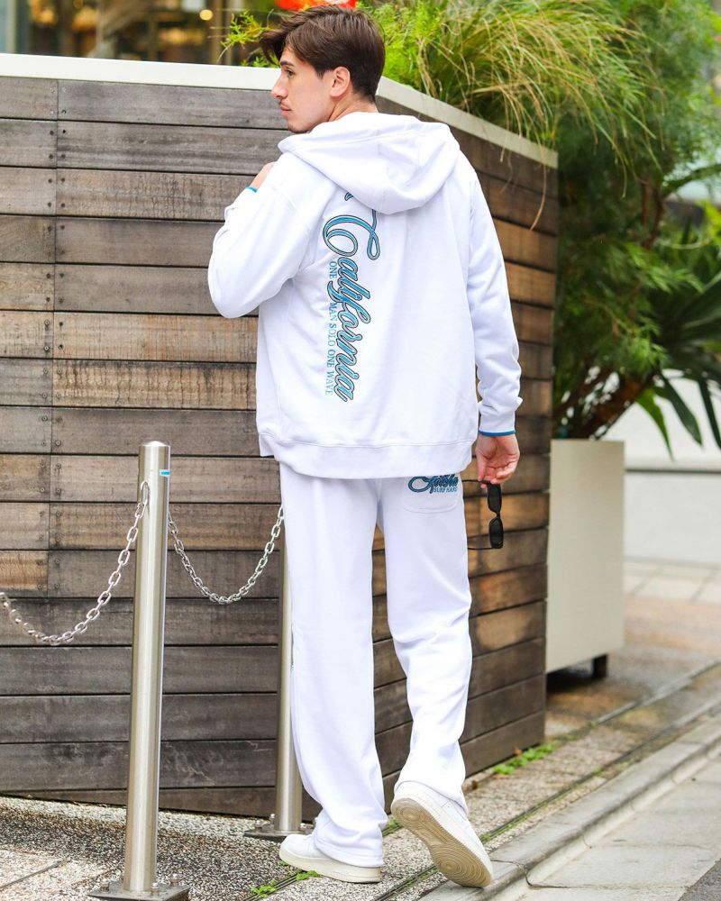 ホワイト：180cm/70kg(Lサイズ着用)