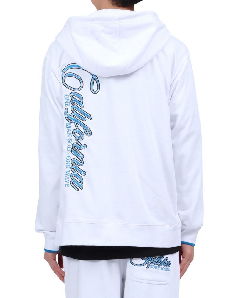 ホワイト：174cm62kg(Lサイズ着用)