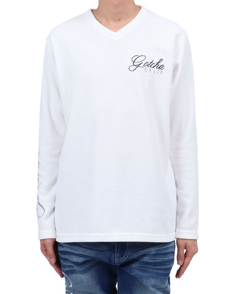 ホワイト：174cm62kg(Lサイズ着用)