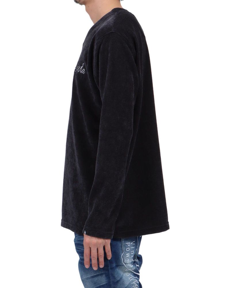 チャコール：174cm62kg(Lサイズ着用)