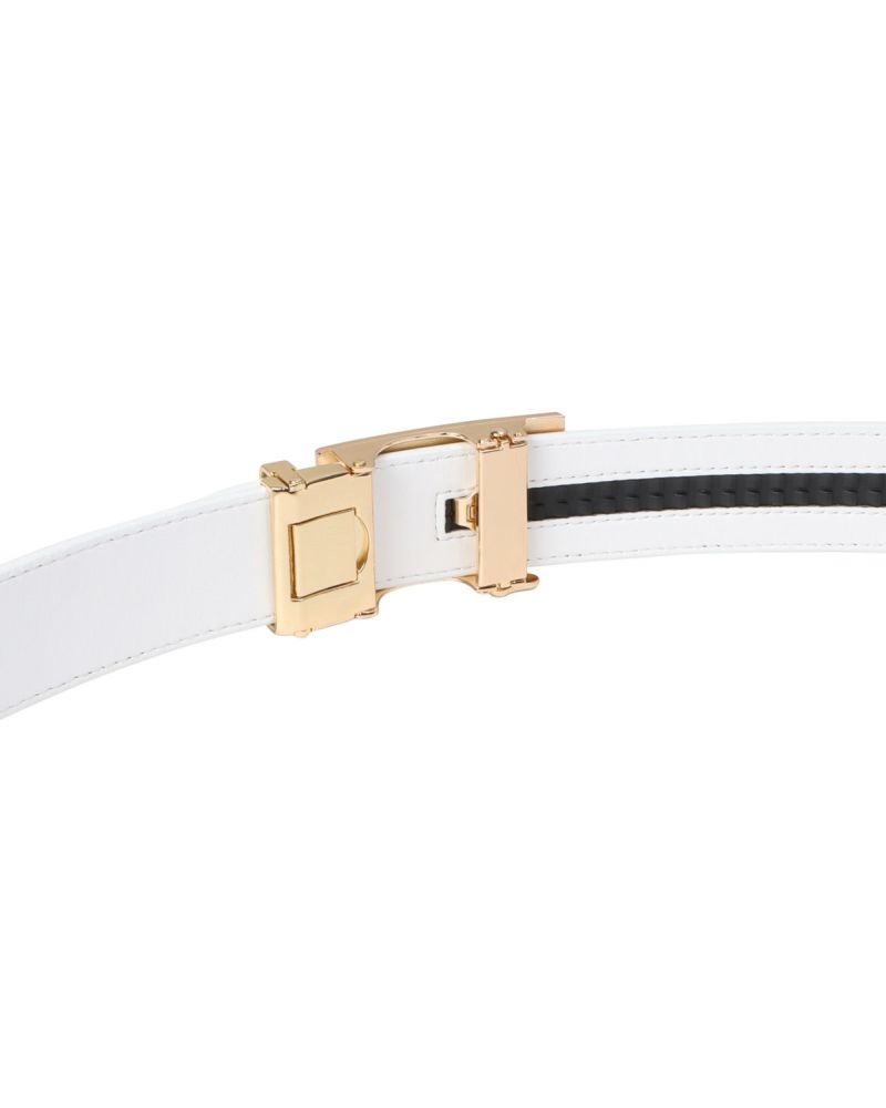 GOTCHA GOLF] シャイニー ゴールド バックル ホールレス ベルト | PEET