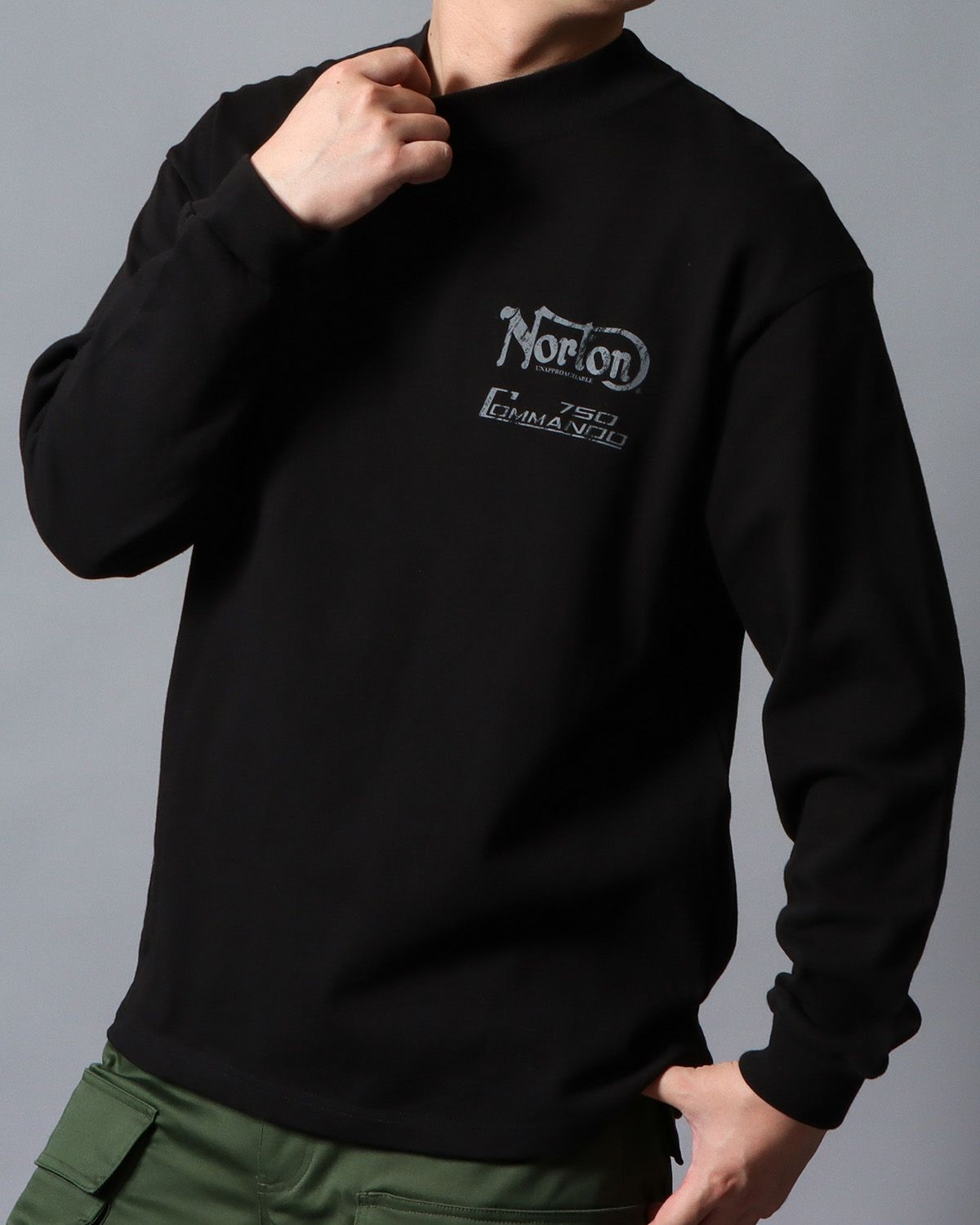 ブラック：178cm/75kg(Lサイズ着用）