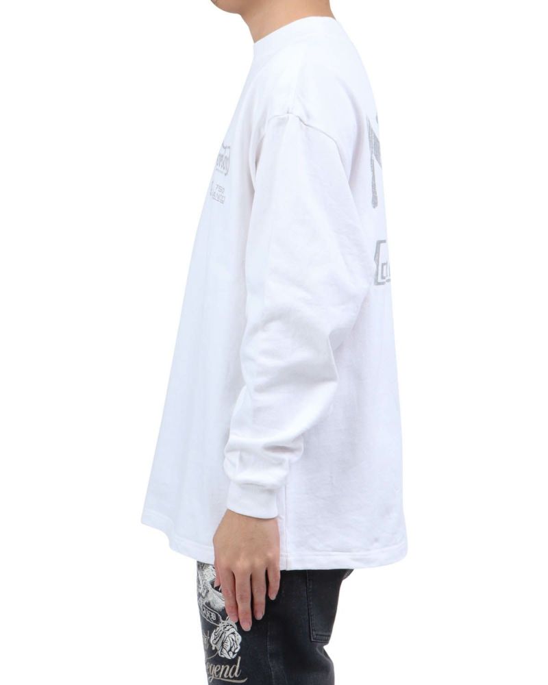 ホワイト：173cm63kg(Lサイズ着用)