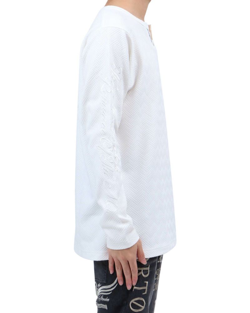 ホワイト：173cm63kg(Lサイズ着用)