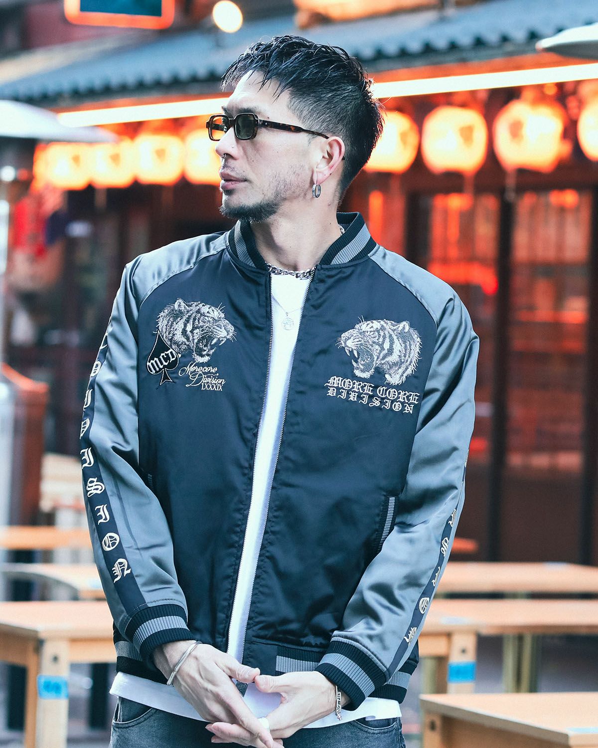 ブラック:183cm(XLサイズ着用)