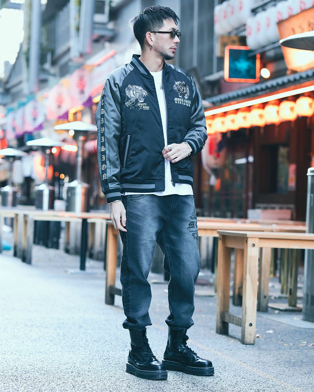 ブラック:183cm(XLサイズ着用)