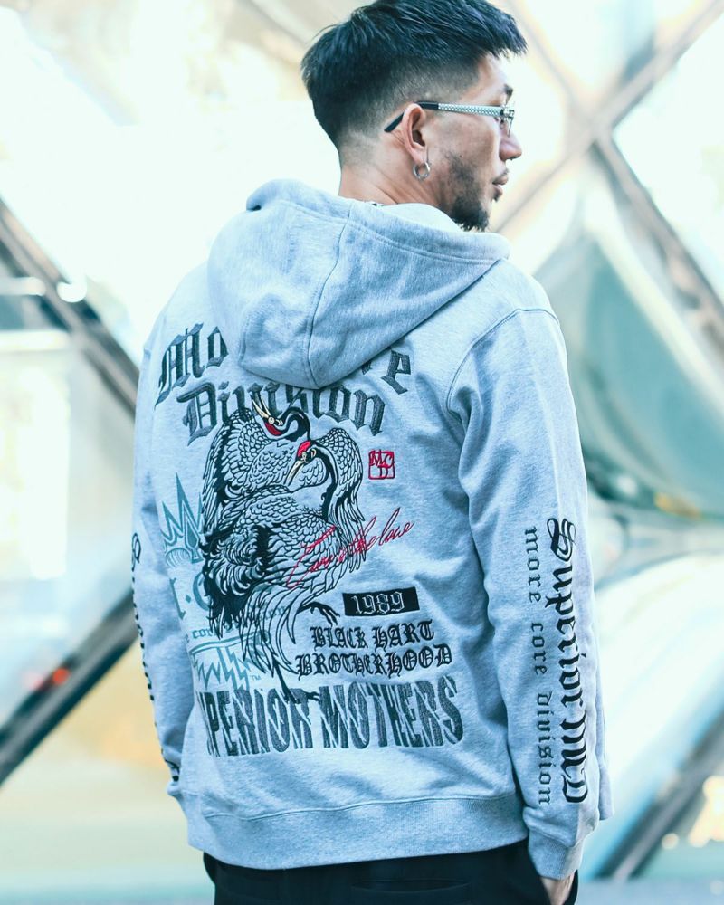 杢グレー:183cm(Lサイズ着用)