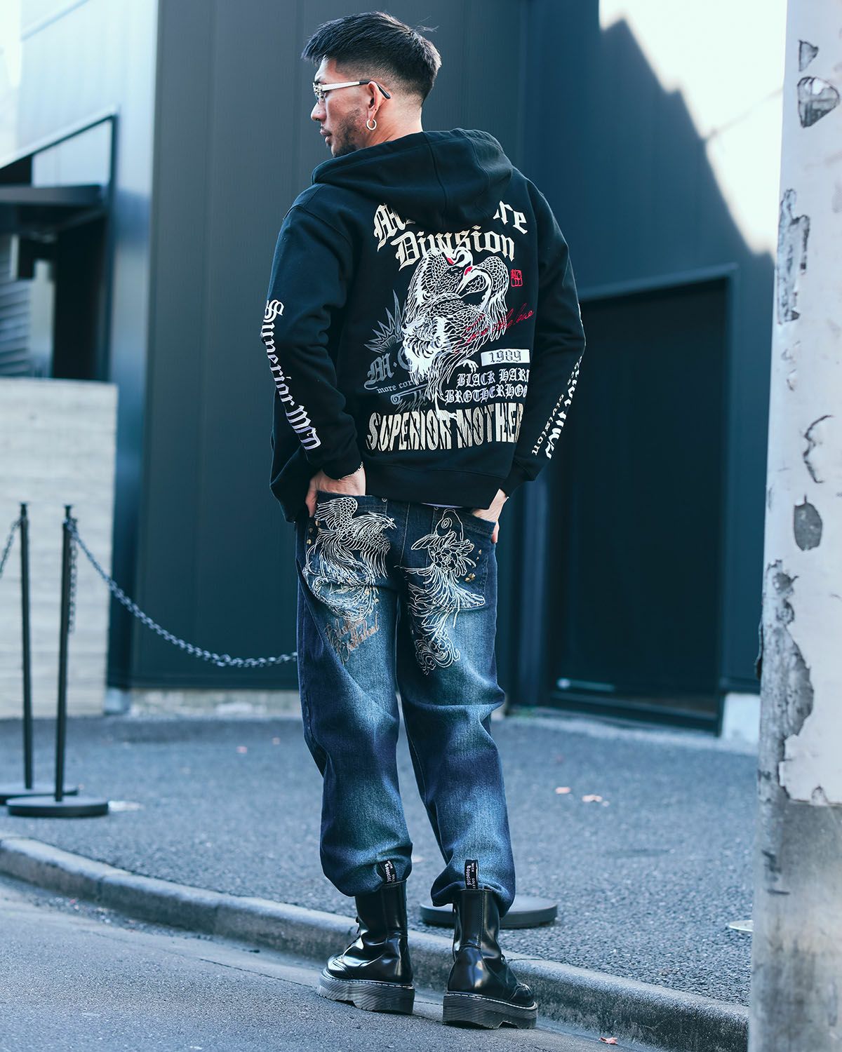 ブラック:183cm(Lサイズ着用)