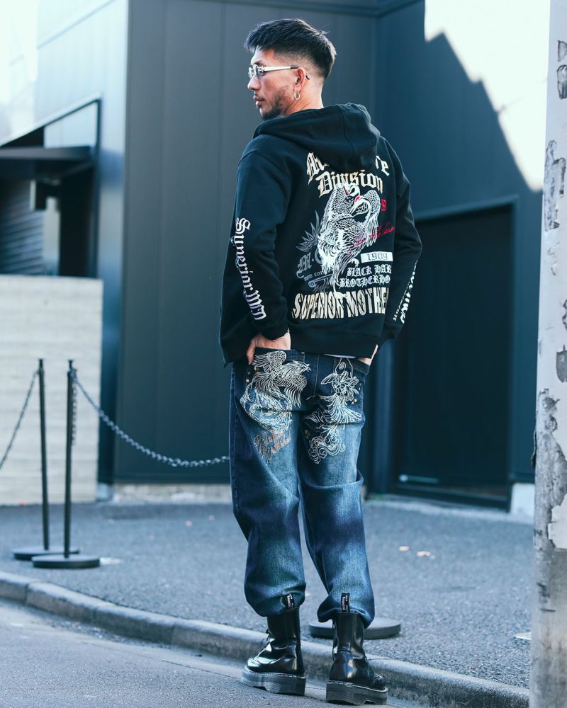 ブラック:183cm(Lサイズ着用)