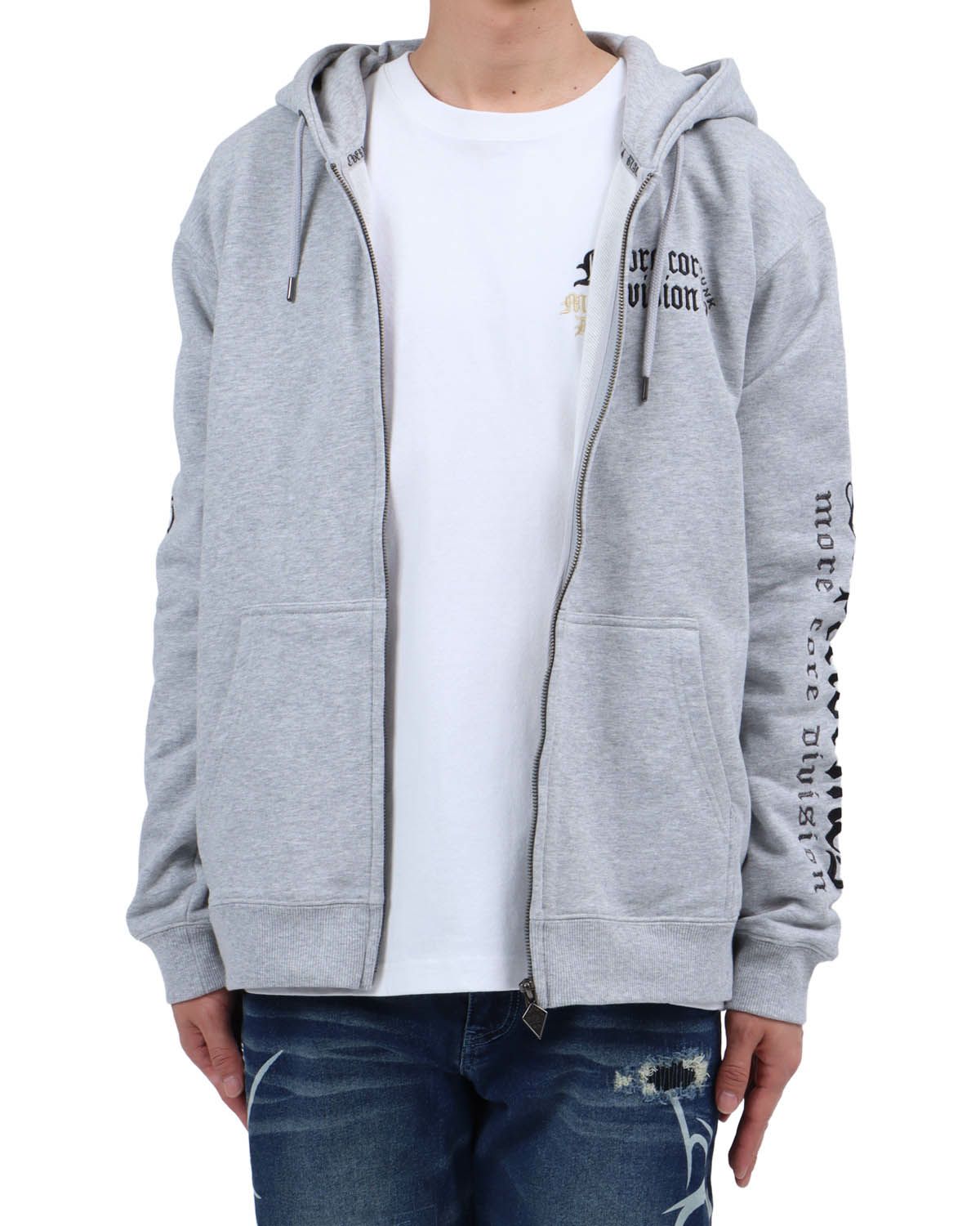 杢グレー：174cm62kg(Lサイズ着用)