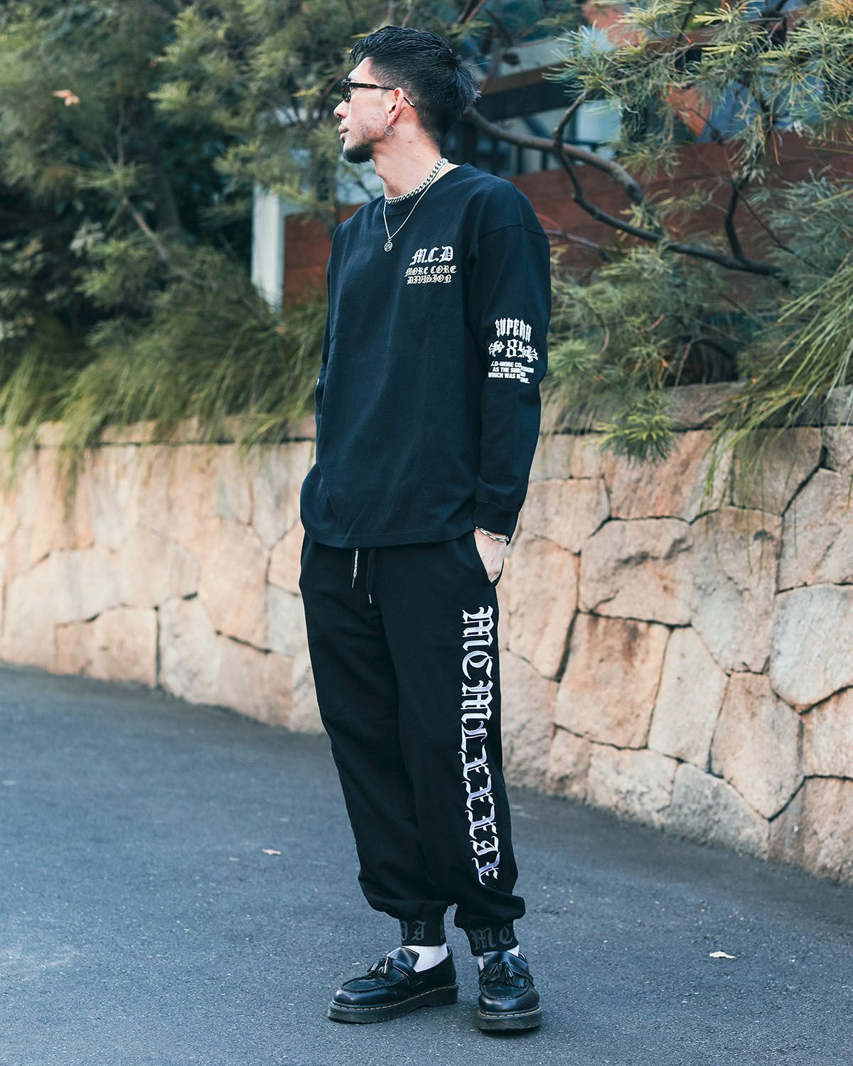 ブラック:183cm(XLサイズ着用)