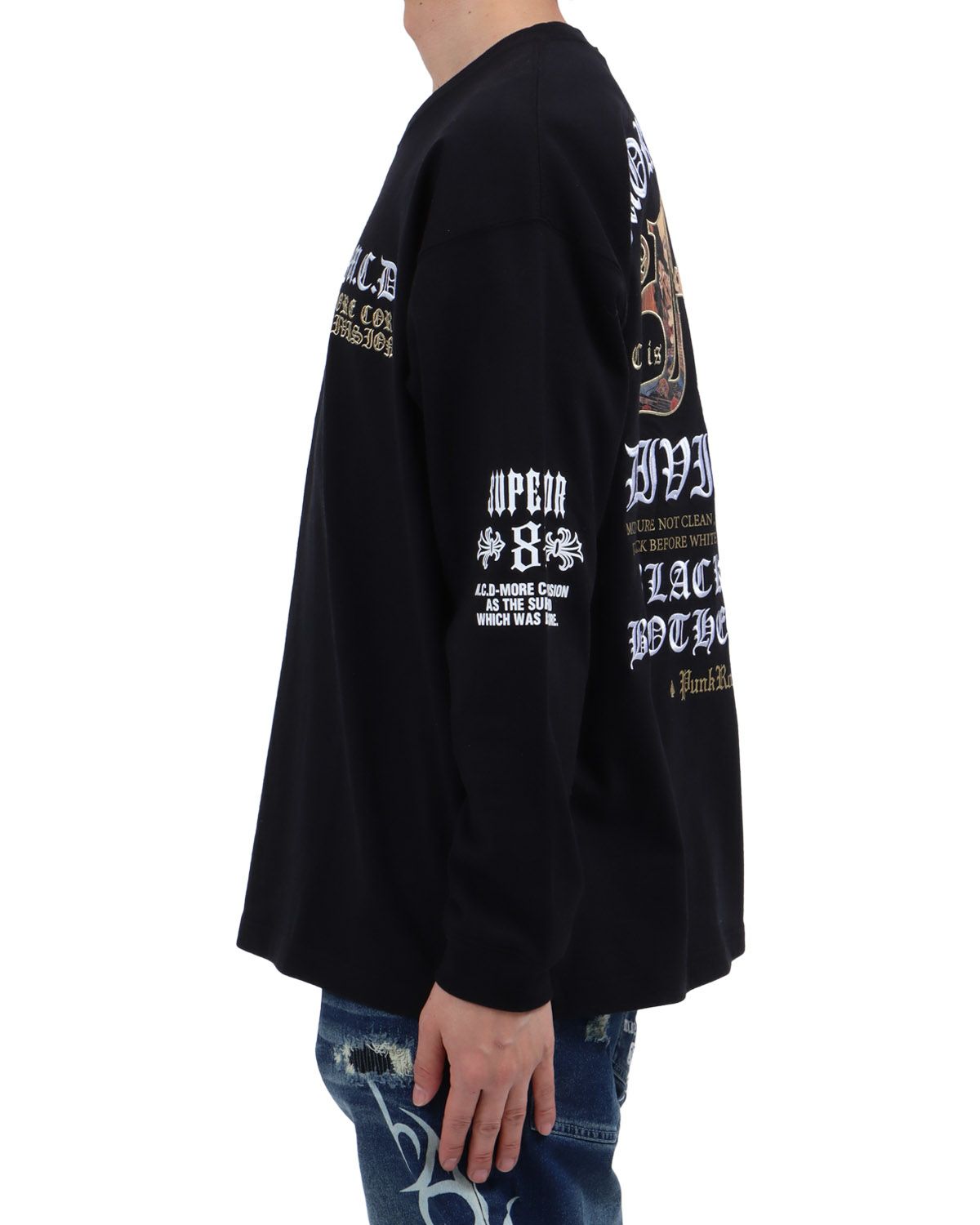 ブラック：174cm62kg(Lサイズ着用)