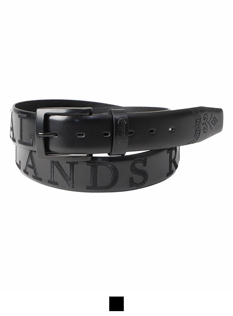 ワントーン エンボス 牛革ベルト