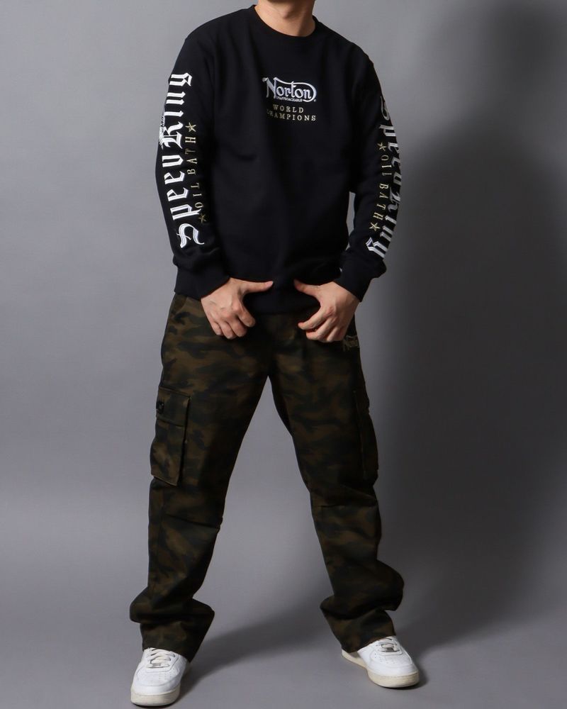 カーキ：178cm/75kg(Lサイズ着用)