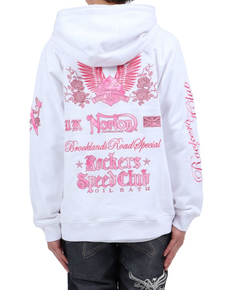 ホワイト：174cm62kg(Lサイズ着用)