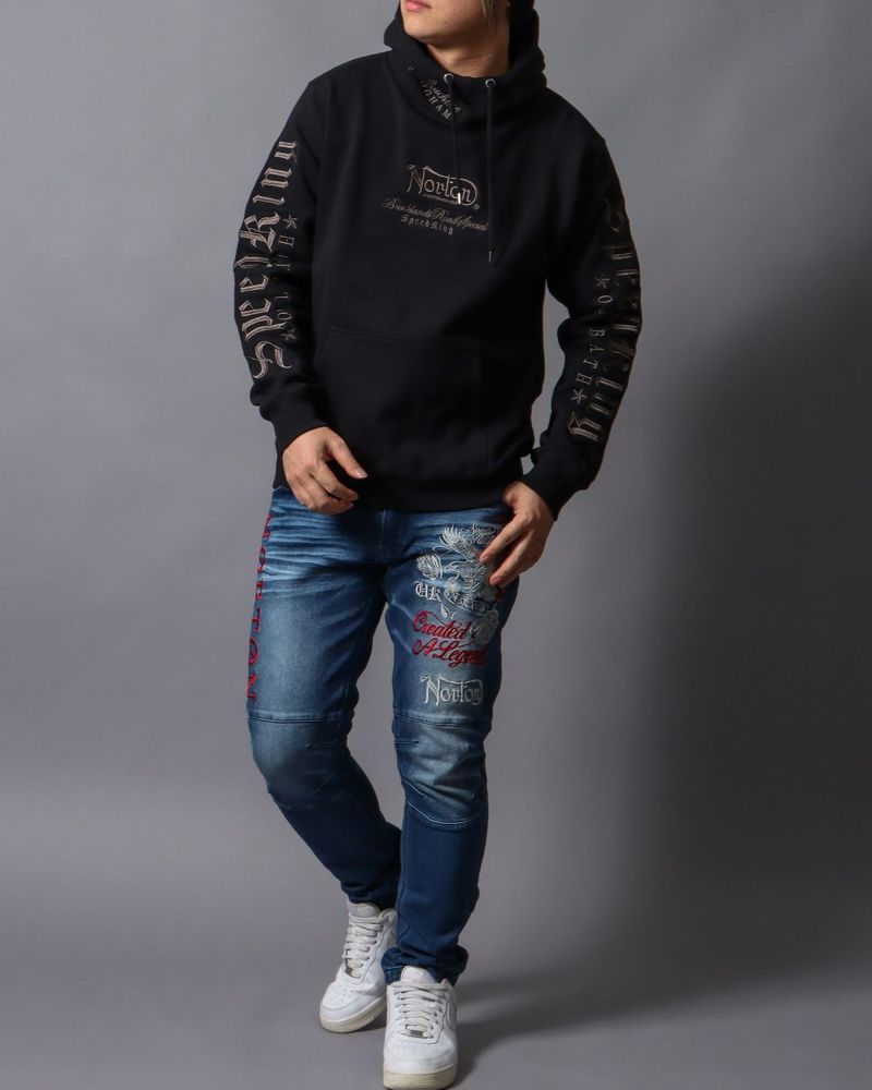 ブラック：178cm/75kg(Lサイズ着用)