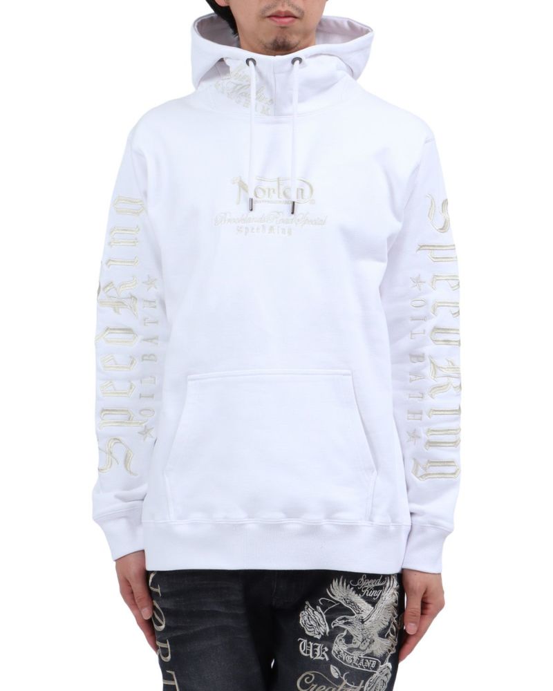 ホワイト：174cm62kg(Lサイズ着用)