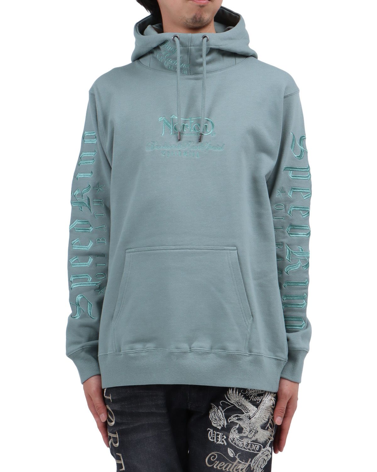 グリーングレー：174cm62kg(Lサイズ着用)