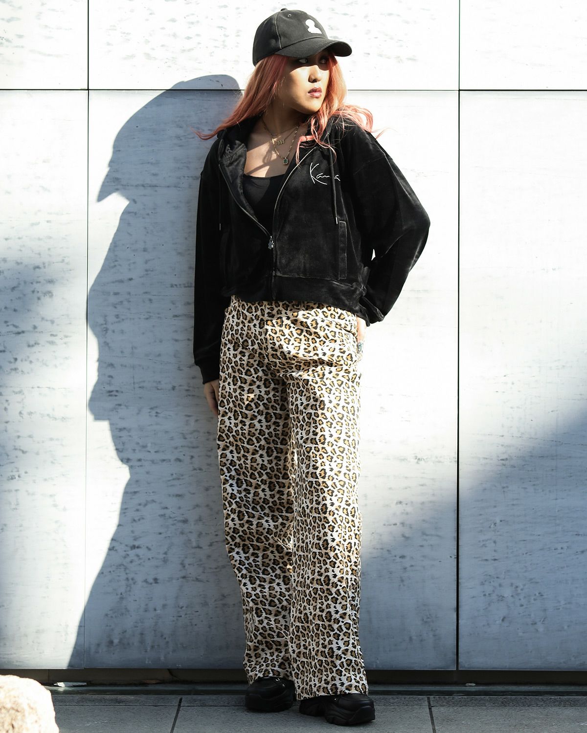 ブラック：167cm(Lサイズ着用)