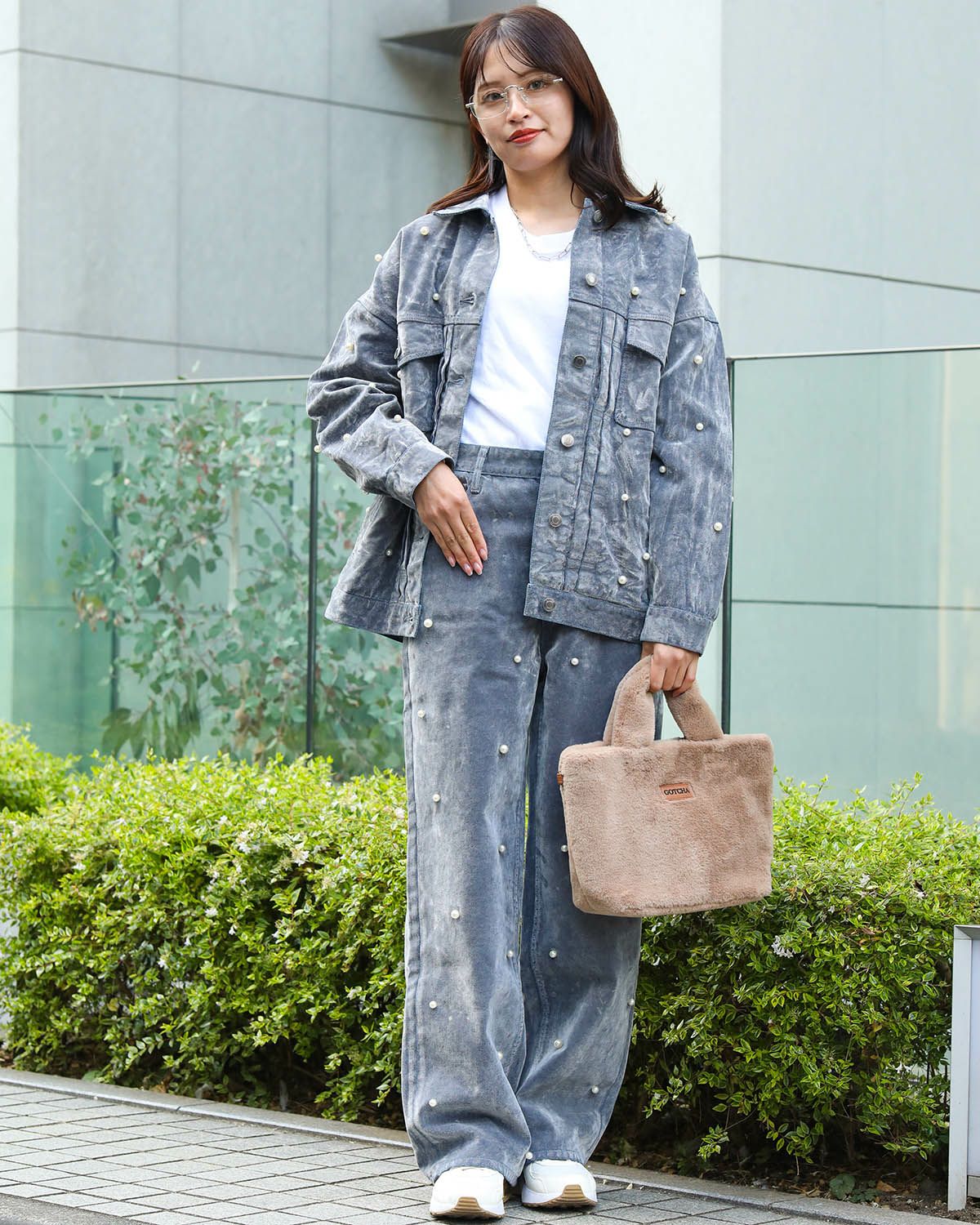 グレー：161cm(Mサイズ着用)