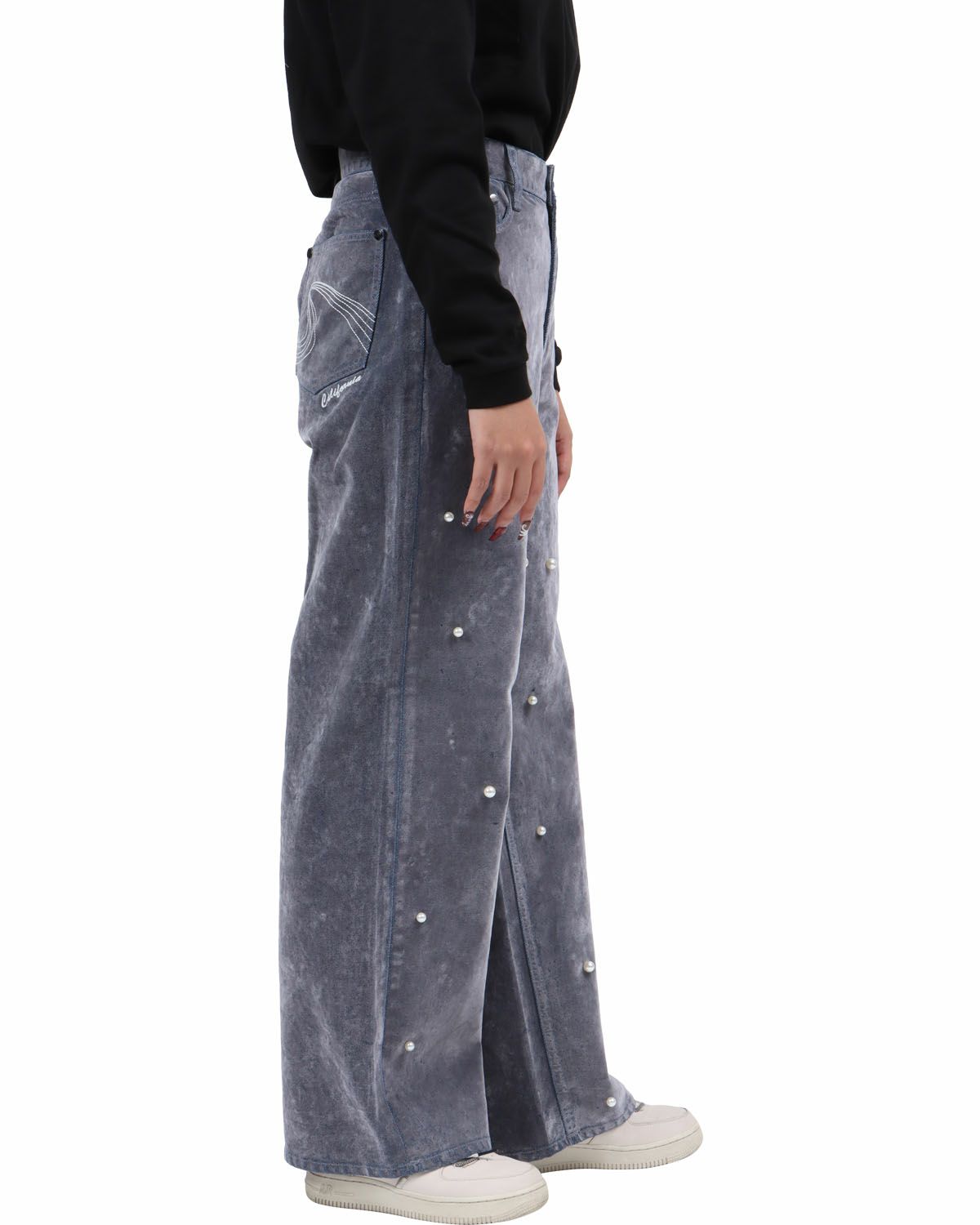 グレー：167cm(Lサイズ着用)