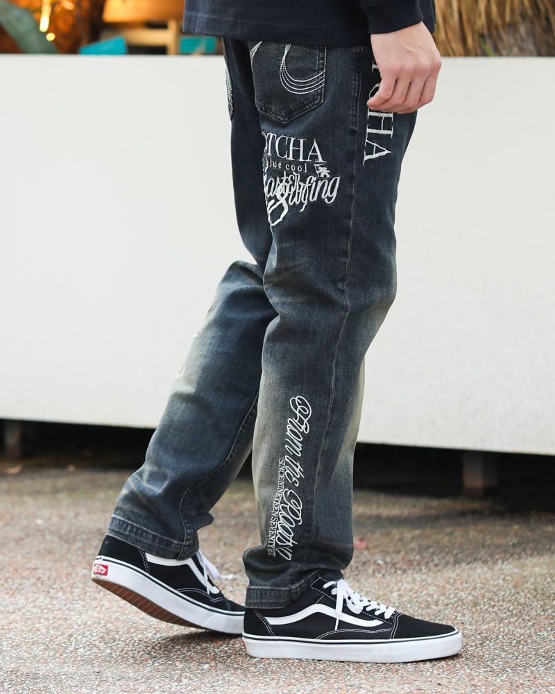 GOTCHA] ストレッチ MAX刺繍 デニムパンツ | PEET ONLINE STORE