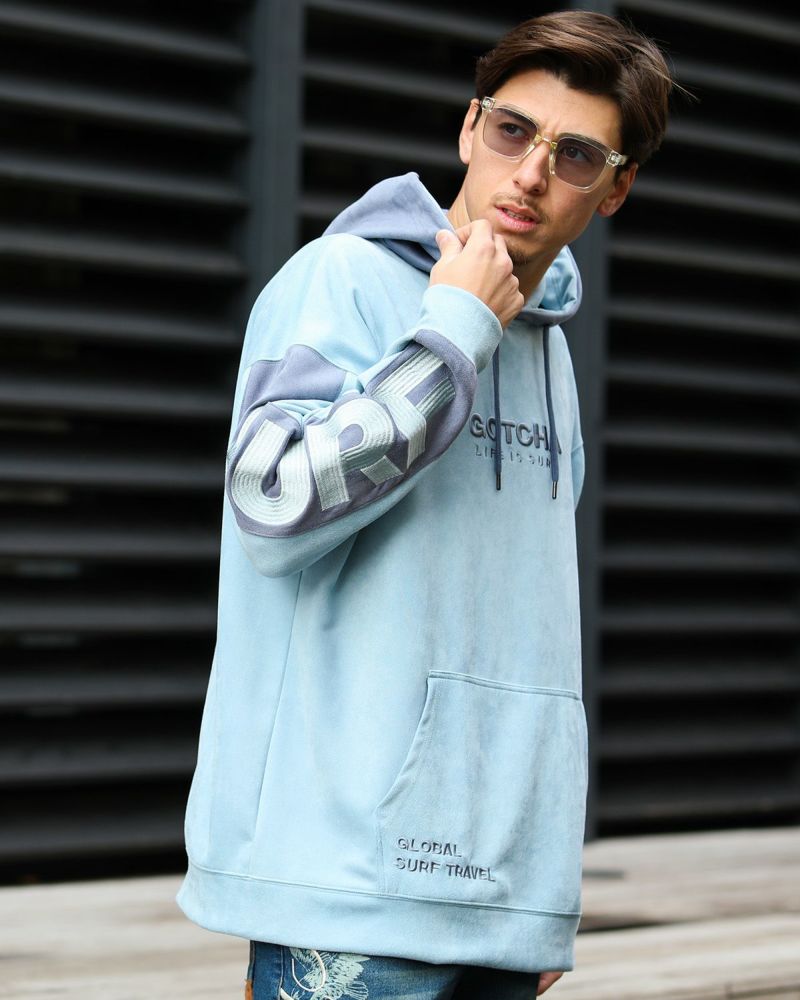 GOTCHA] 撥水 ポリスウェード カラーブロック プルパーカー | PEET