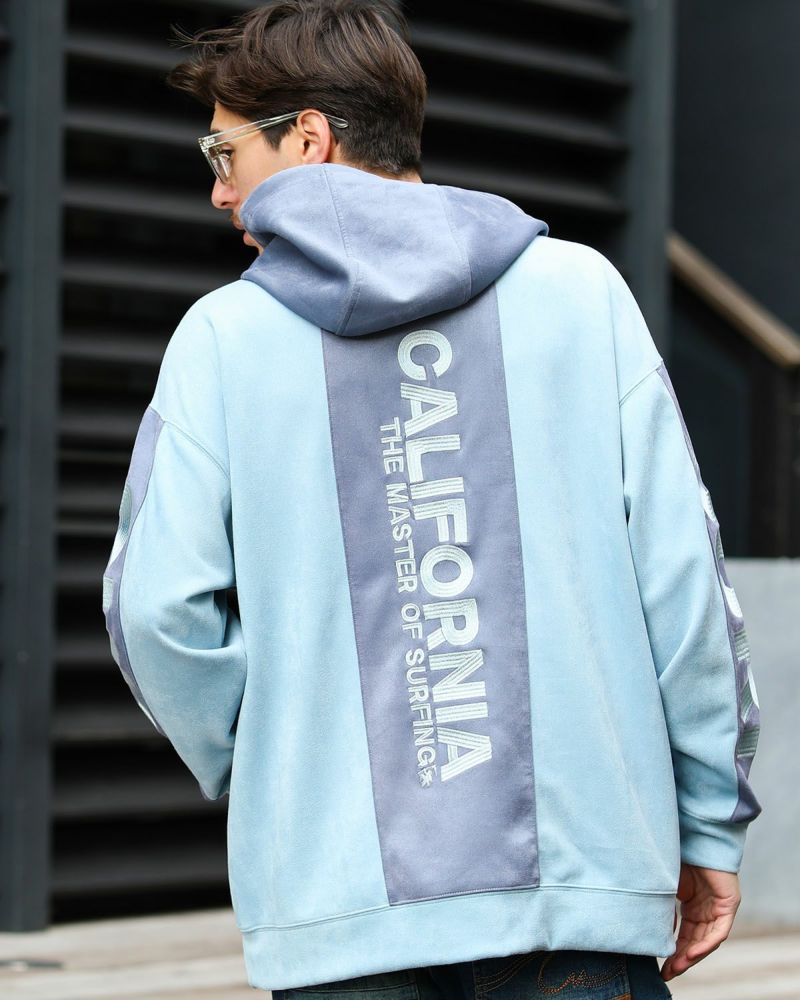 GOTCHA] 撥水 ポリスウェード カラーブロック プルパーカー | PEET