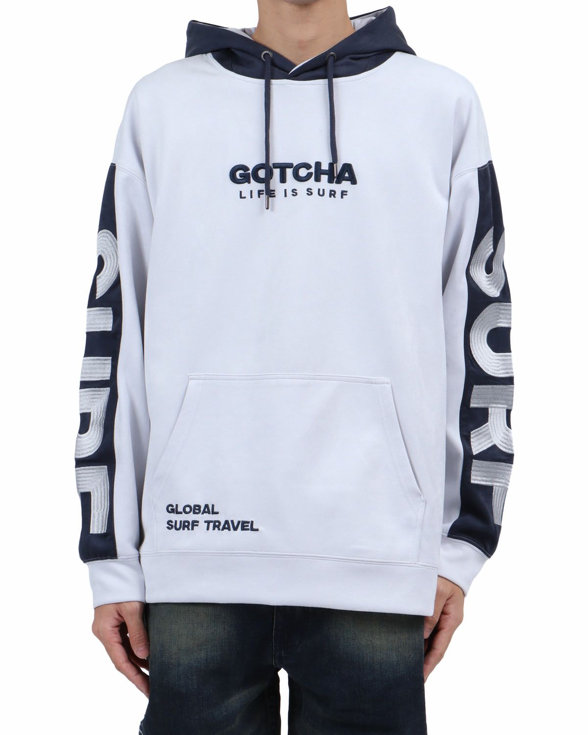 ライトグレー：183cm62kg(Lサイズ着用)