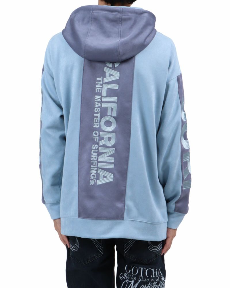 GOTCHA] 撥水 ポリスウェード カラーブロック プルパーカー | PEET