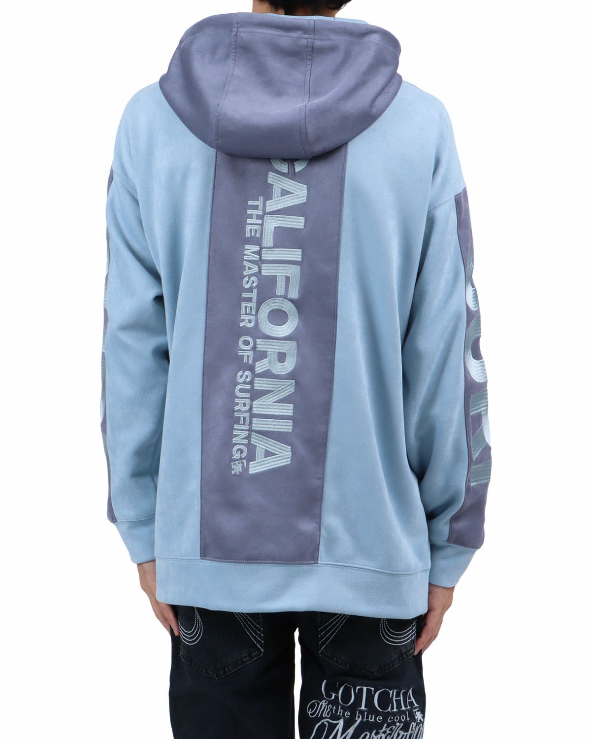 ブルー：183cm62kg(Lサイズ着用)