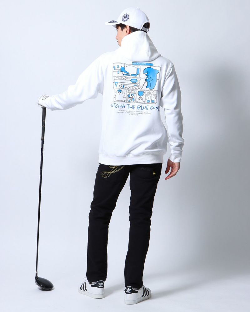 ホワイト：180cm/70kg(Lサイズ着用)