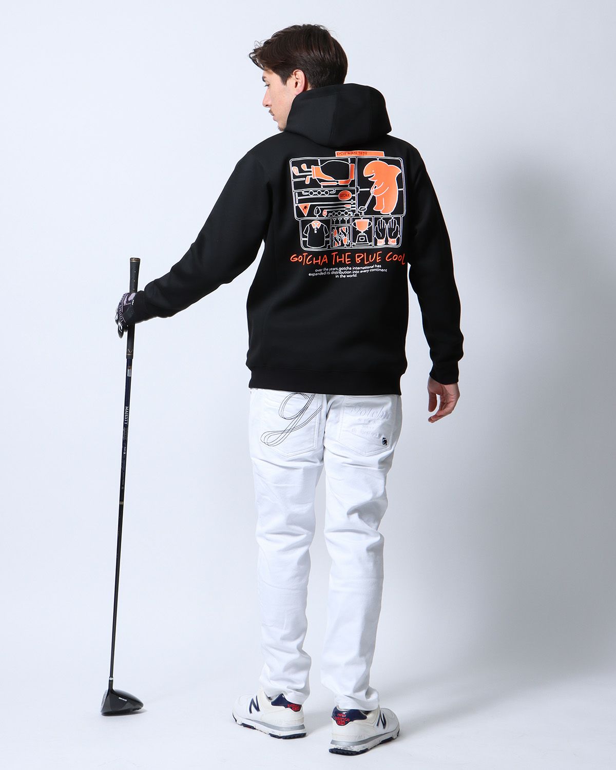 ブラック：180cm/70kg(Lサイズ着用)