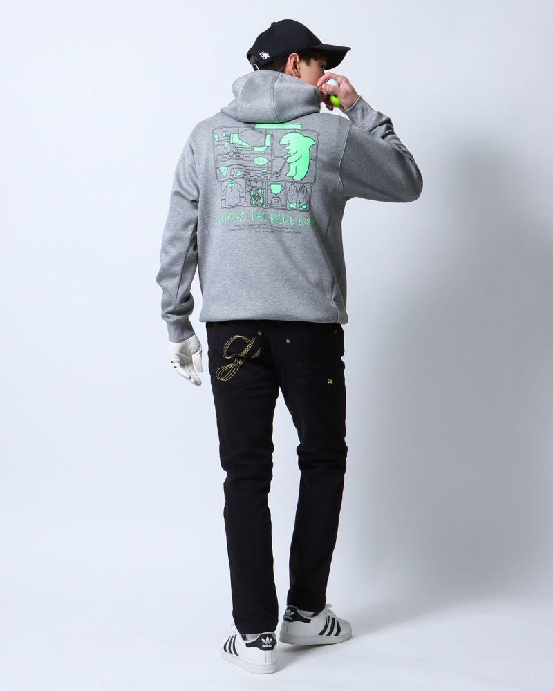 杢グレー：180cm/70kg(Lサイズ着用)