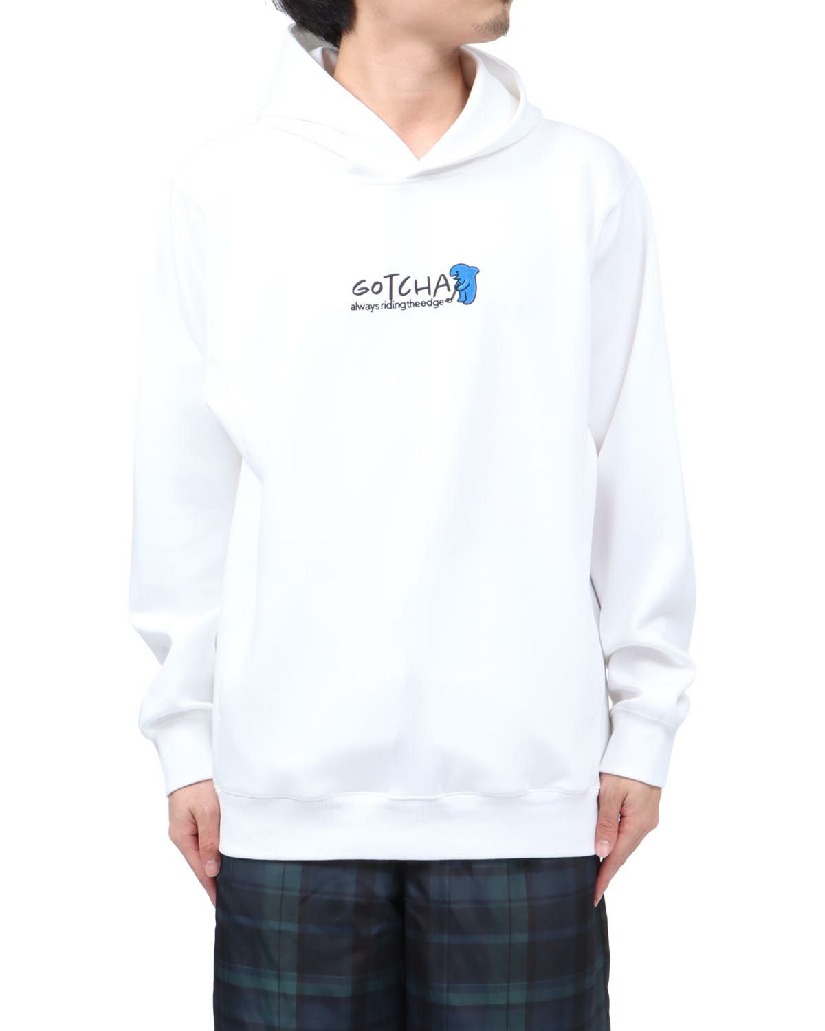 ホワイト：173cm63kg(Lサイズ着用)