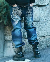 インディゴ:183cm(Lサイズ着用)