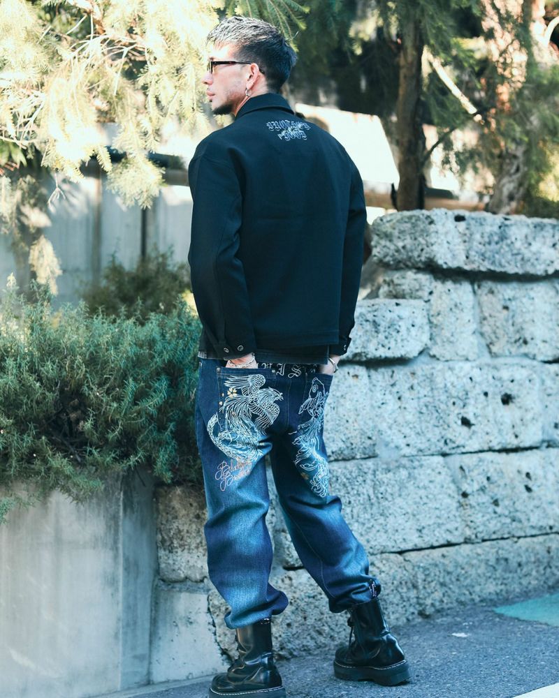 インディゴ:183cm(Lサイズ着用)