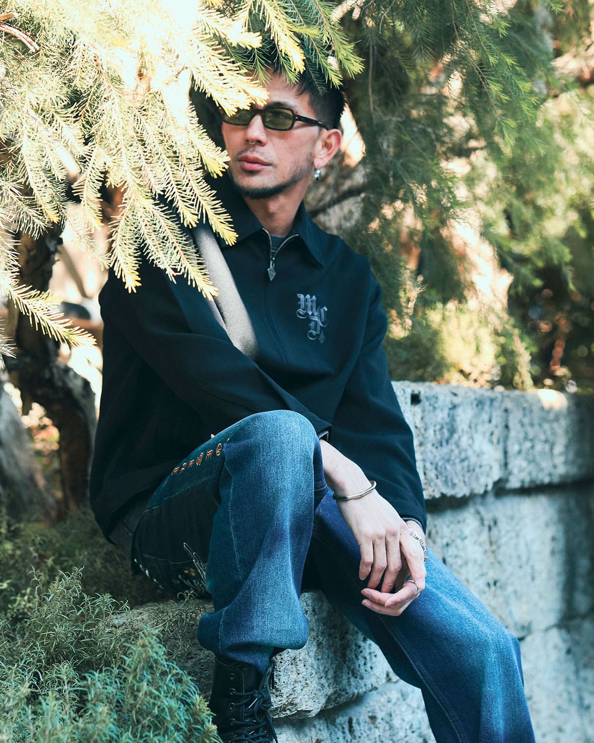 インディゴ:183cm(Lサイズ着用)