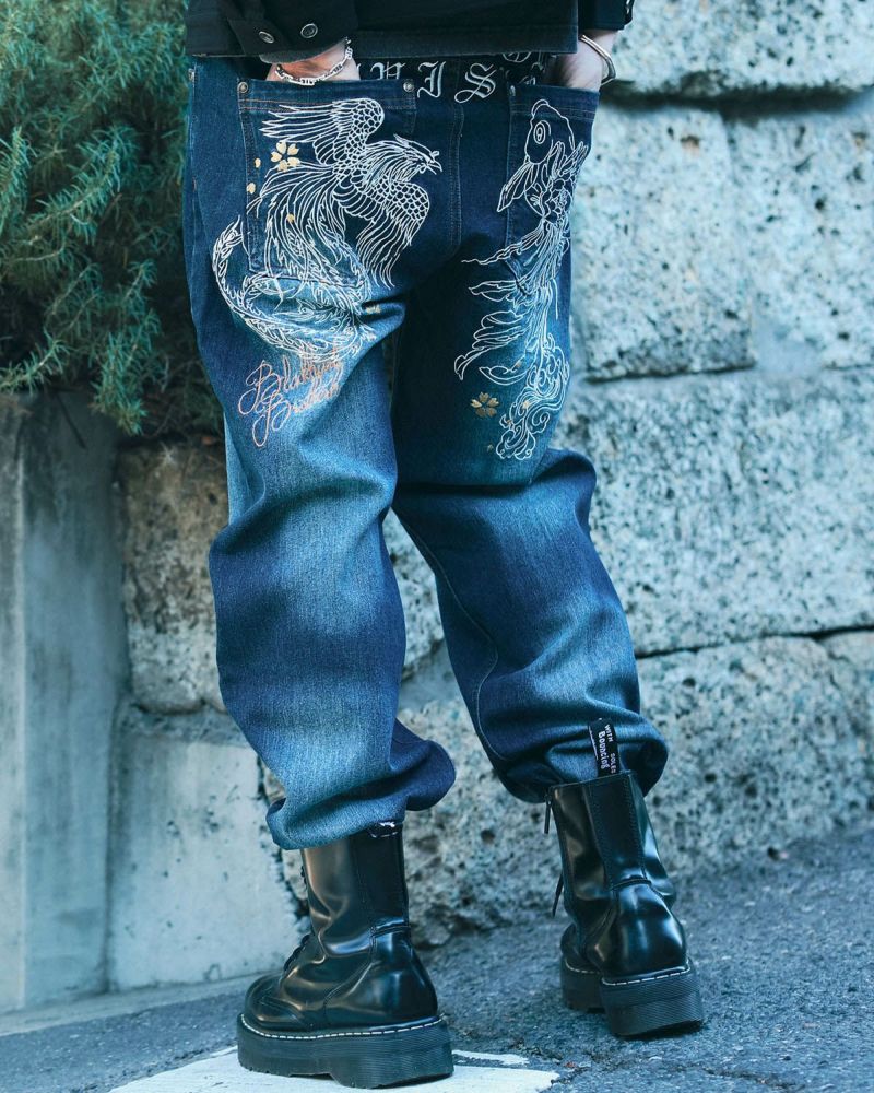 インディゴ:183cm(Lサイズ着用)