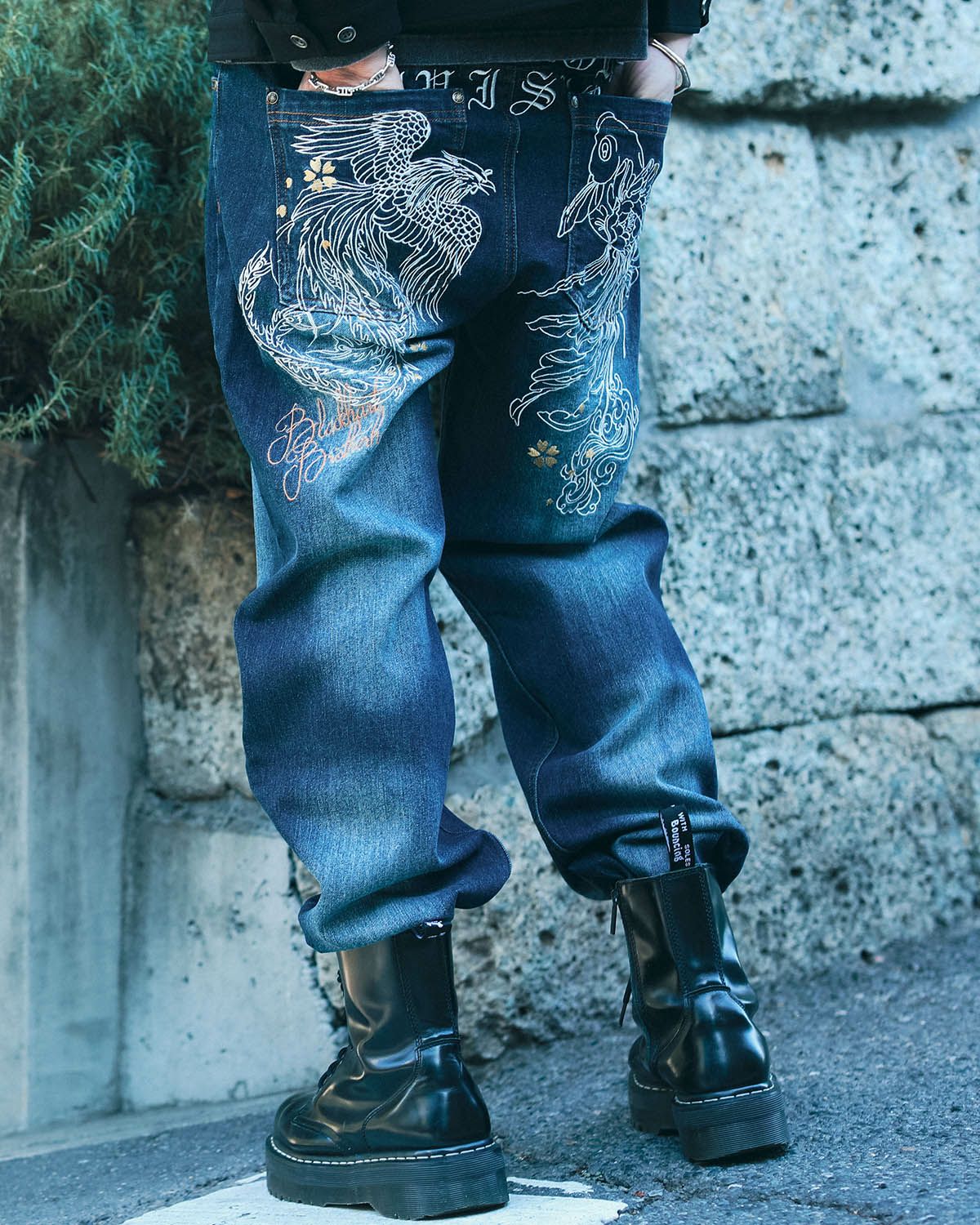 インディゴ:183cm(Lサイズ着用)