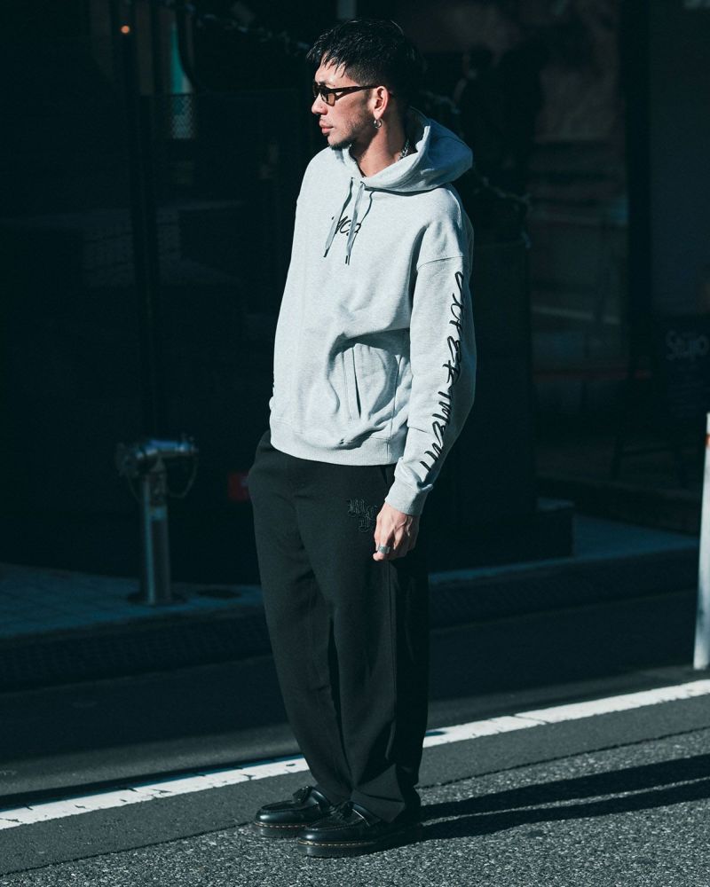 杢グレー:183cm(Lサイズ着用)