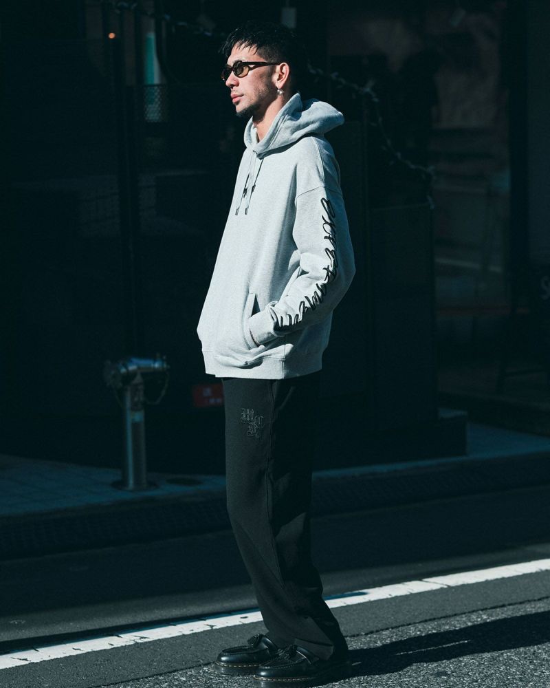 杢グレー:183cm(Lサイズ着用)