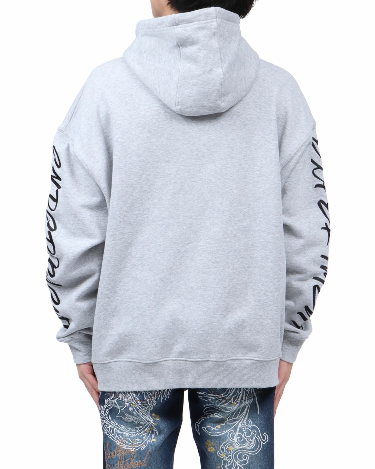 杢グレー：173cm63kg(Lサイズ着用)