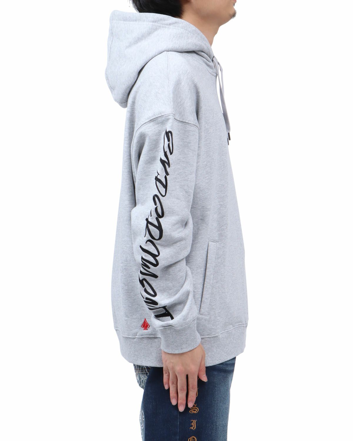 杢グレー：173cm63kg(Lサイズ着用)