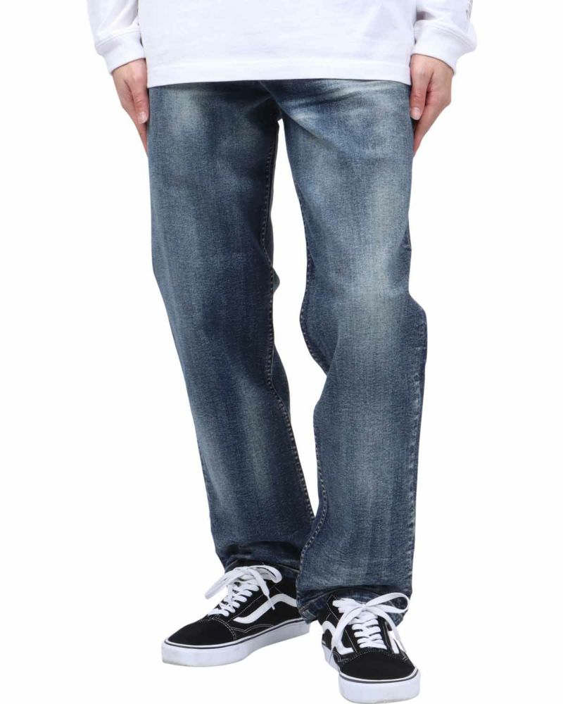 インディゴ：173cm63kg(Mサイズ着用)