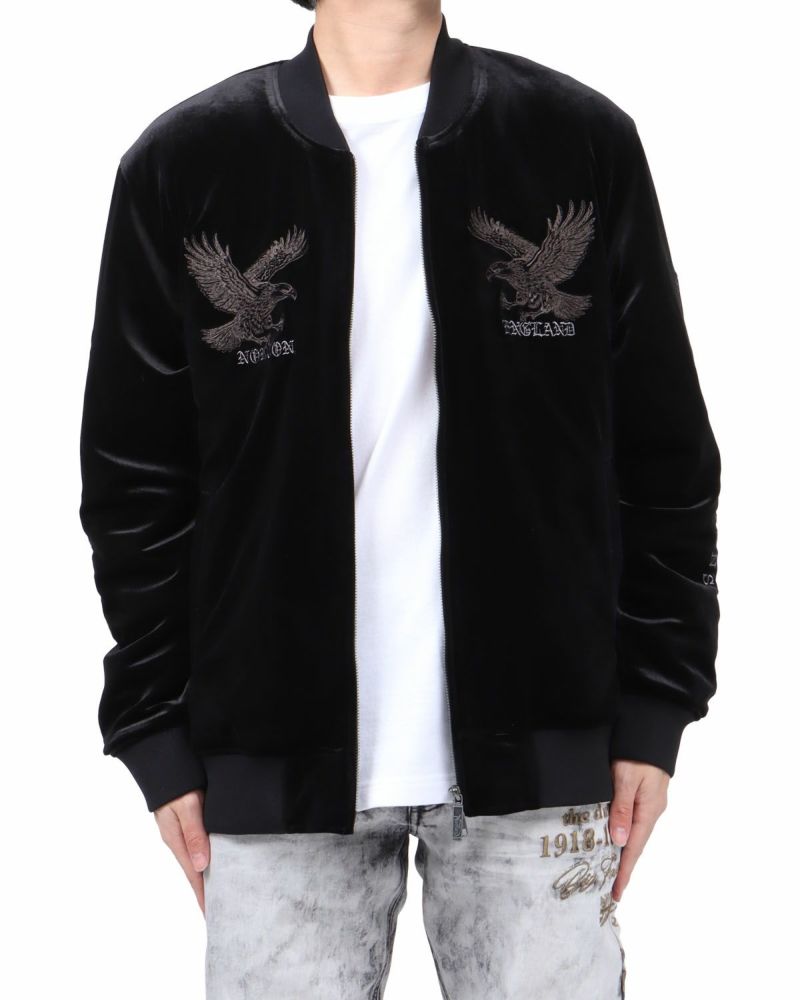 激レア　Lサイズ　バンズ　別珍　ベロア　スカジャン　スーベニア　イーグル 激レア Lサイズ バンズ 別珍 ベロア スカジャン スーベ