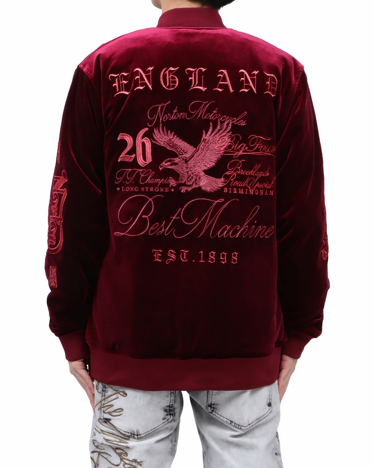 ワイン：173cm63kg(Lサイズ着用)