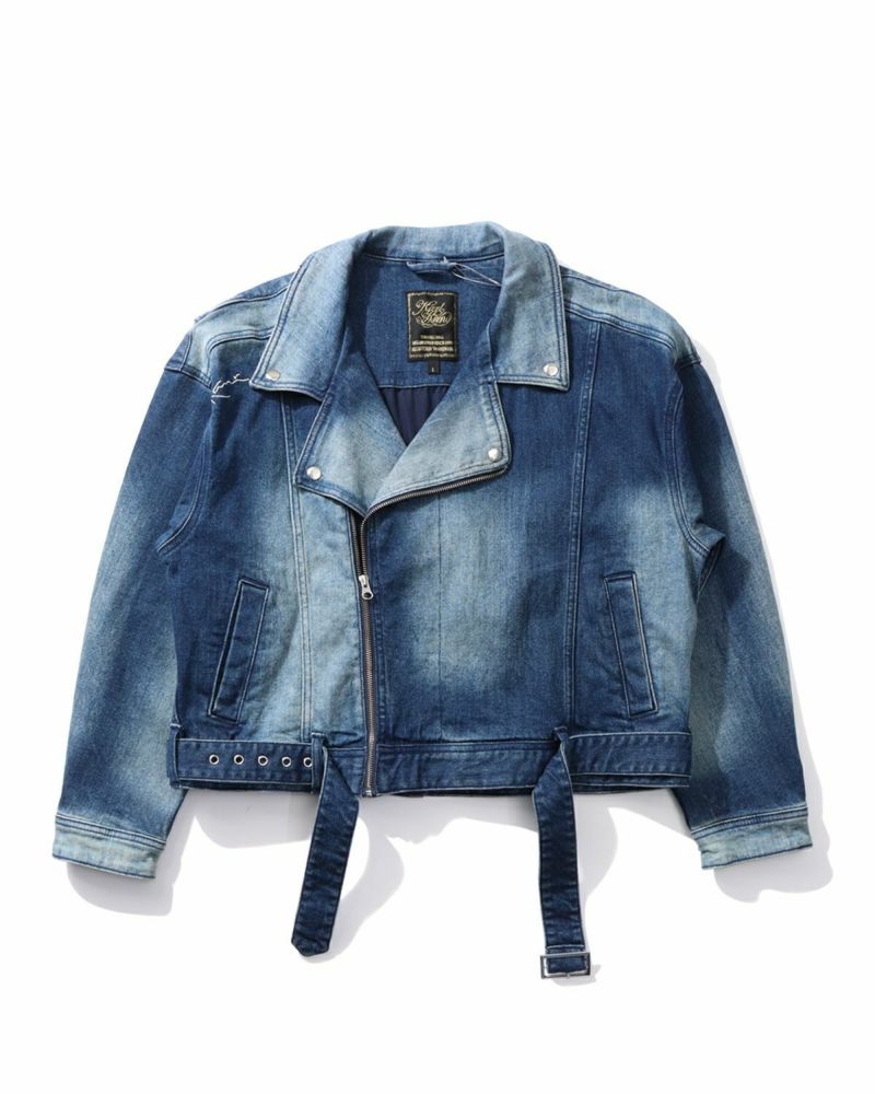 Karl Kani] ウィメンズ デニム バイカー ジャケット | PEET ONLINE STORE